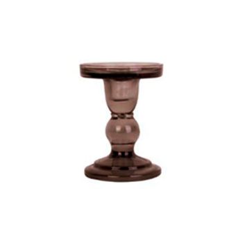 CANDELABRO DE VIDRIO MEDIANO ART BROWN