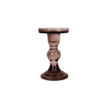 CANDELABRO DE VIDRIO GRANDE ART BROWN