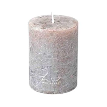 VELA CILINDRICA PILAR PEQUEÑA BLACK SILVER