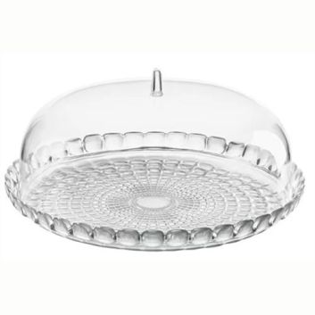 TORTERA GRANDE CON TAPA TIFFANY TRANSPARENTE
