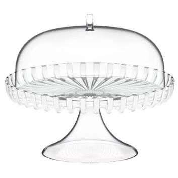TORTERA CON BASE TRANSPARENT DOLCEVITA