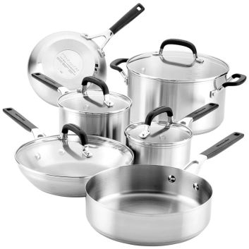 BATERIA DE OLLAS 10 PIEZAS KITCHENAID
