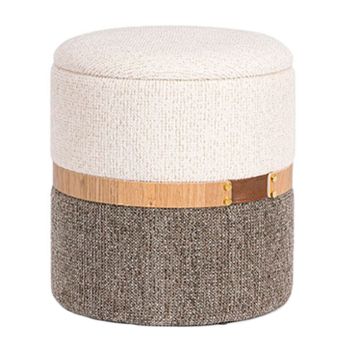 PUFF BAUL TANYA WHITE & GREY GRANDE