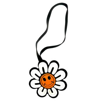 FLOWER HAPPY FACE BAG CHARMS