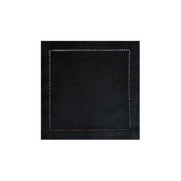 SERVILLETA DE COCTEL SIN BORDAR NEGRO