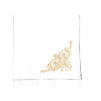 SERVILLETA DE TELA ARABESCO BEIGE FLORENTINA