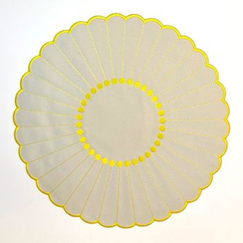 INDIVIDUAL LONA GIRASOL CRUDO/MOSTAZA