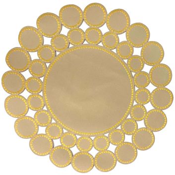 INDIVIDUAL LONA AROS BEIGE/D