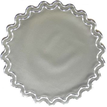 INDIVIDUAL LONA ACORDONADO GRIS CLARO