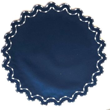 INDIVIDUAL LONA ACORDONADO AZUL MARINO