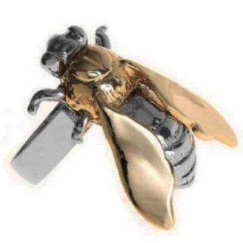 WOODEN FISH CHARM WITH CRYSTALS