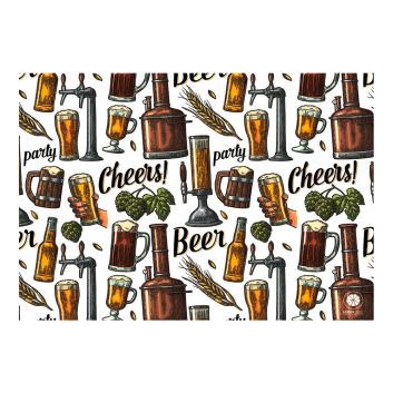 INDIVIDUAL DE PAPEL BEER