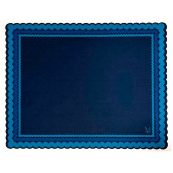 INDIVIDUAL DE TELA RECTANGULAR AZUL