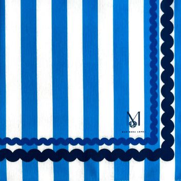 SERVILLETA DE TELA AZUL