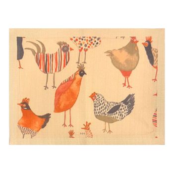 SET DE 4 INDIVIDUALES DE TELA INGLETE LORENZA
