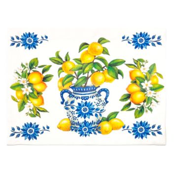 SET DE 4 INDIVIDUALES DE TELA LIMONCELLO