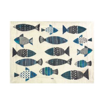 SET DE 4 INDIVIDUALES DE TELA MORROCOY
