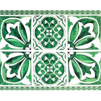 SET DE 4 INDIVIDUALES DE TELA VILLA TOSCANA