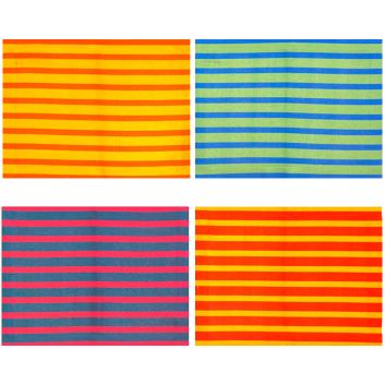 SET DE 4 INDIVIDUALES DE TELA RAYAS GRECIA