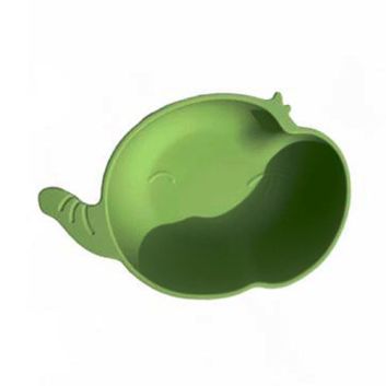 BOWL DE SILICON VERDE ELEFANTE
