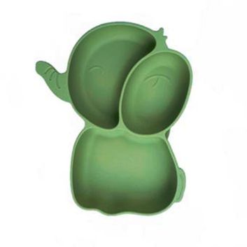 PLATO DE SILICON VERDE ELEFANTE