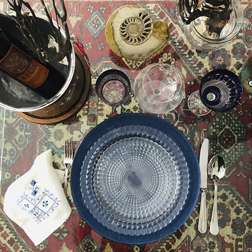 PLATO DE FONDO AZUL COBALTO COBALT BLUE