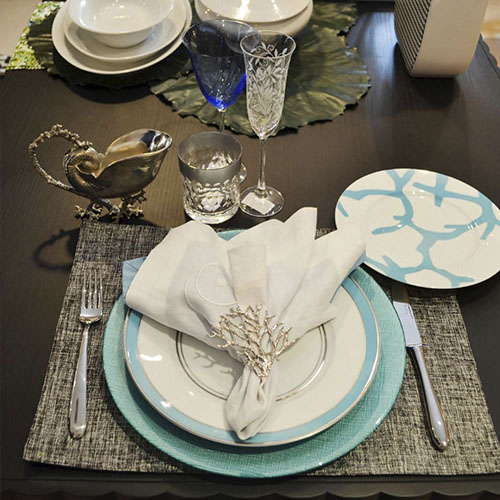 PLATO FONDO TURQUESA CAPRI BLUE