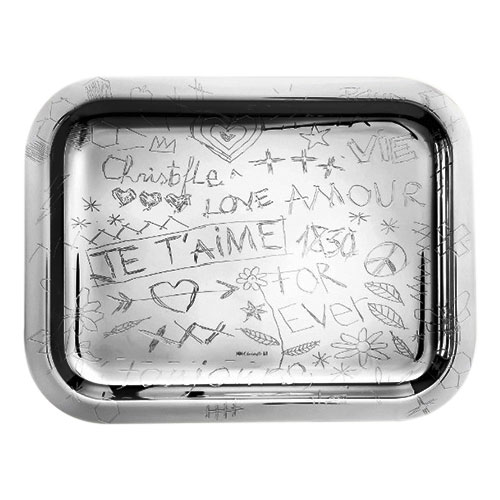 BANDEJA GRANDE RECTANGULAR CHRISTOFLE GRAFFITTI