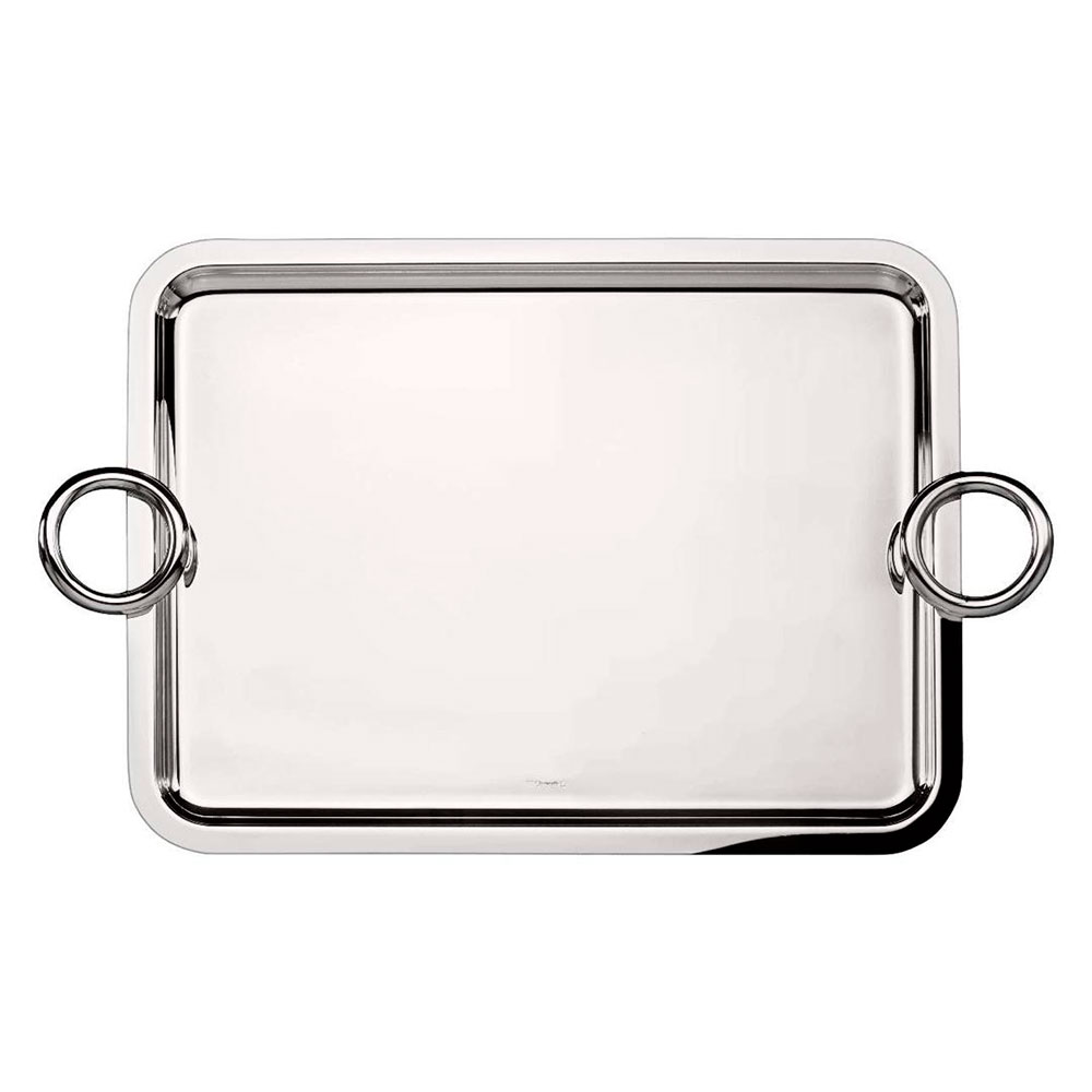 BANDEJA DE ACERO PEQUEÑA CON ARGOLLA