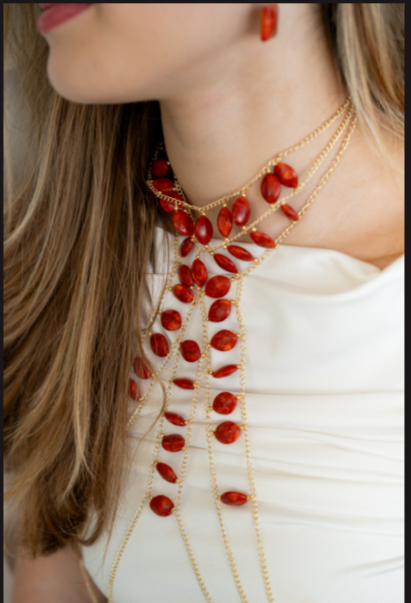 Bodychain Fuego coralino