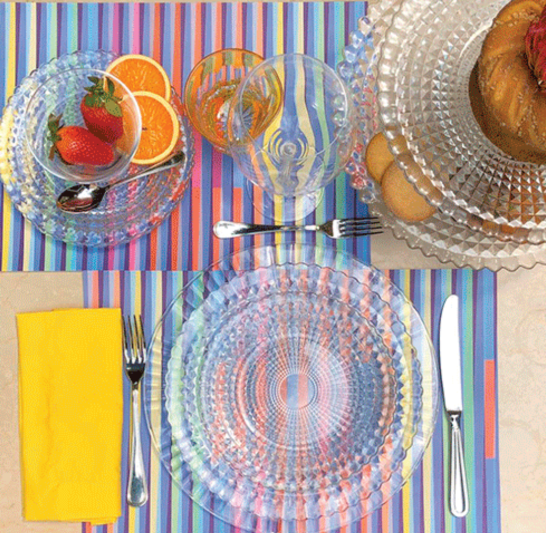 PLATO DE POSTRE TRANSPARENTE BON TON