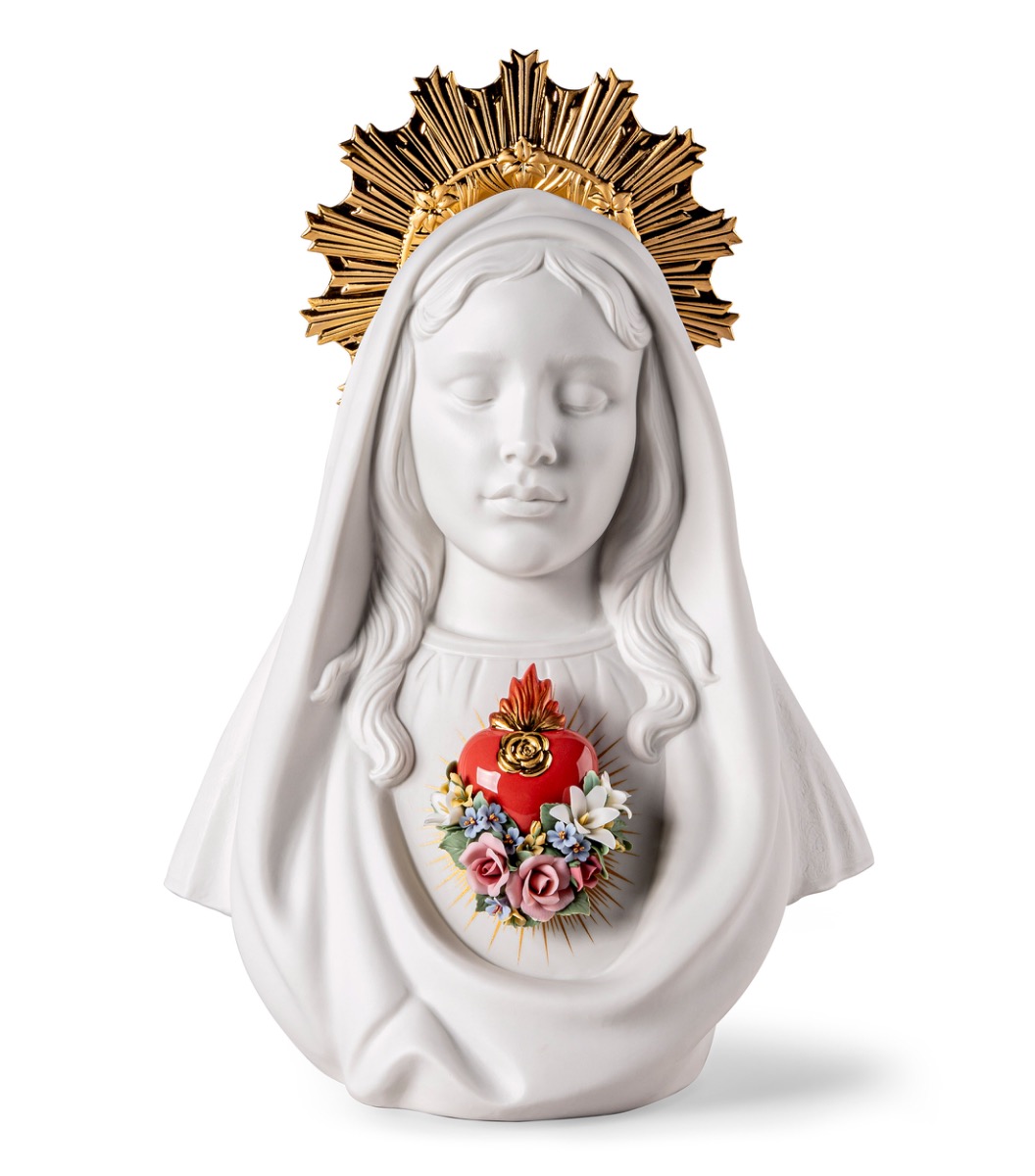 ESCULTURA INMACULADO CORAZÓN DE MARIA
