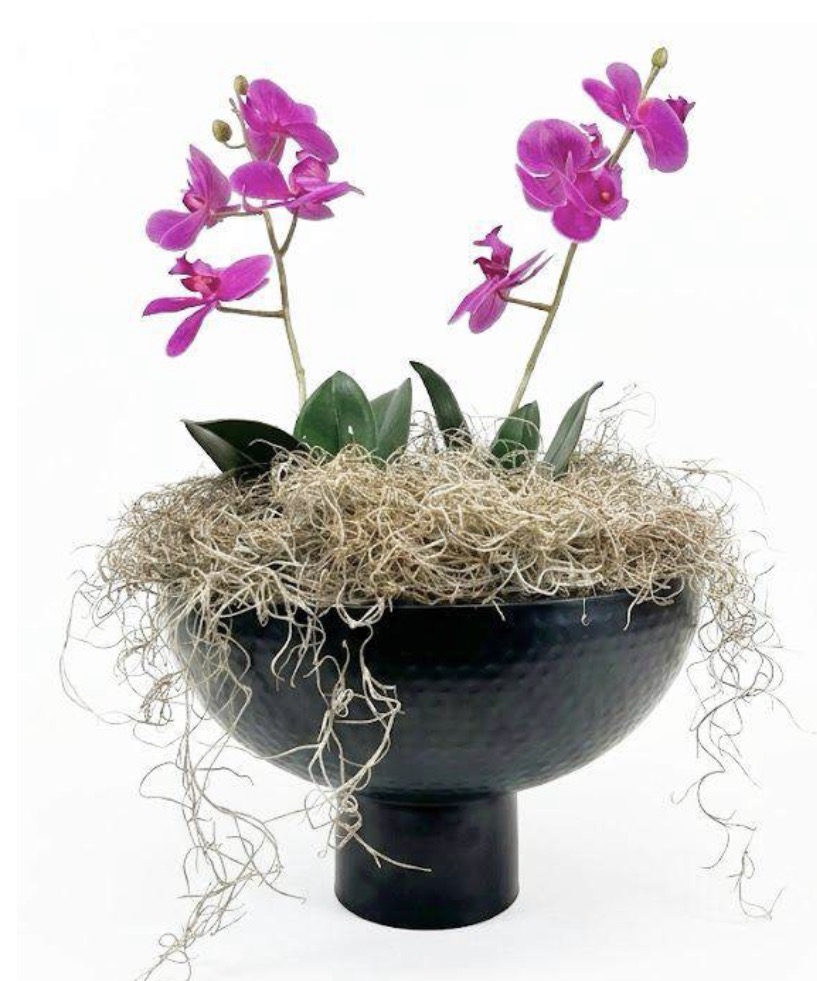 BOWL GIGANTE NEGRO CON BASE