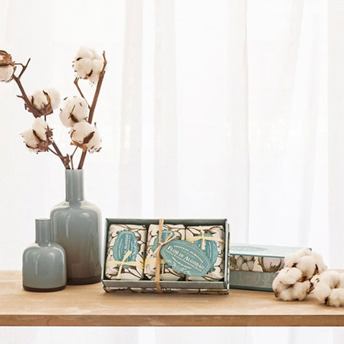 SET DE 3 JABONES COTTON FLOWER