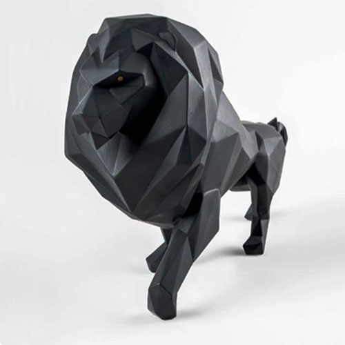 ESCULTURA LEON ORIGAMI GRANDE