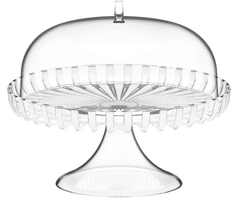 TORTERA CON BASE TRANSPARENT DOLCEVITA