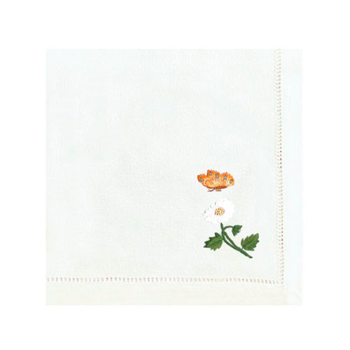 SERVILLETA BORDADA FLORES + MARIPOSAS 3