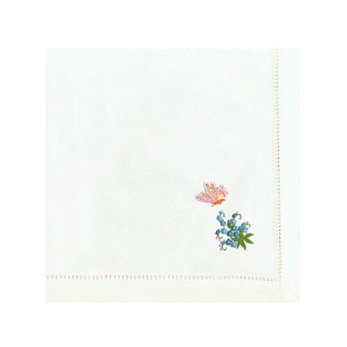 SERVILLETA BORDADA FLORES + MARIPOSAS 4