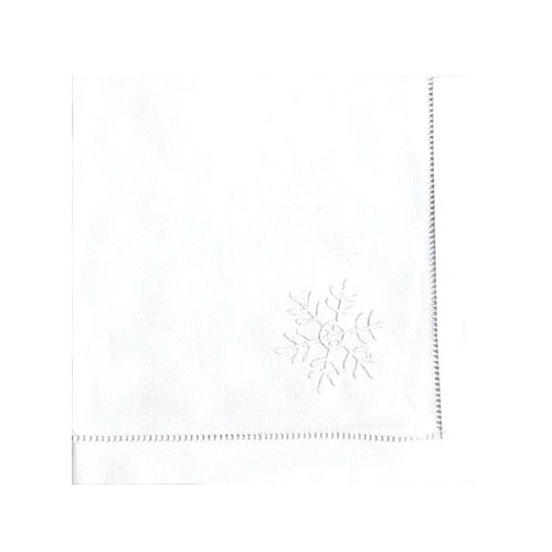 SERVILLETA DE TELA BORDADA SNOW FLAKE