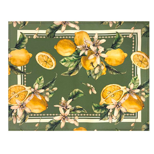 INDIVIDUAL DE TELA REVERSIBLE FLORES