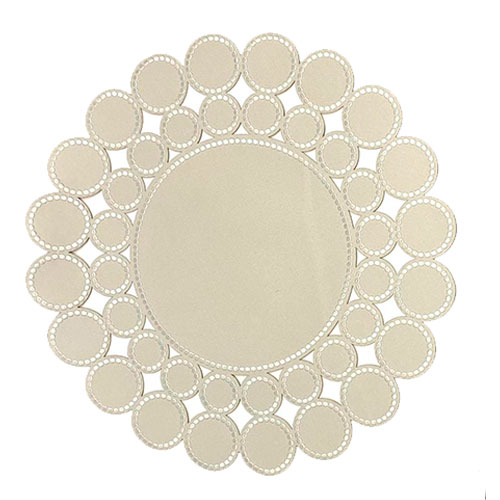 INDIVIDUAL LONA AROS GRIS OSCURO