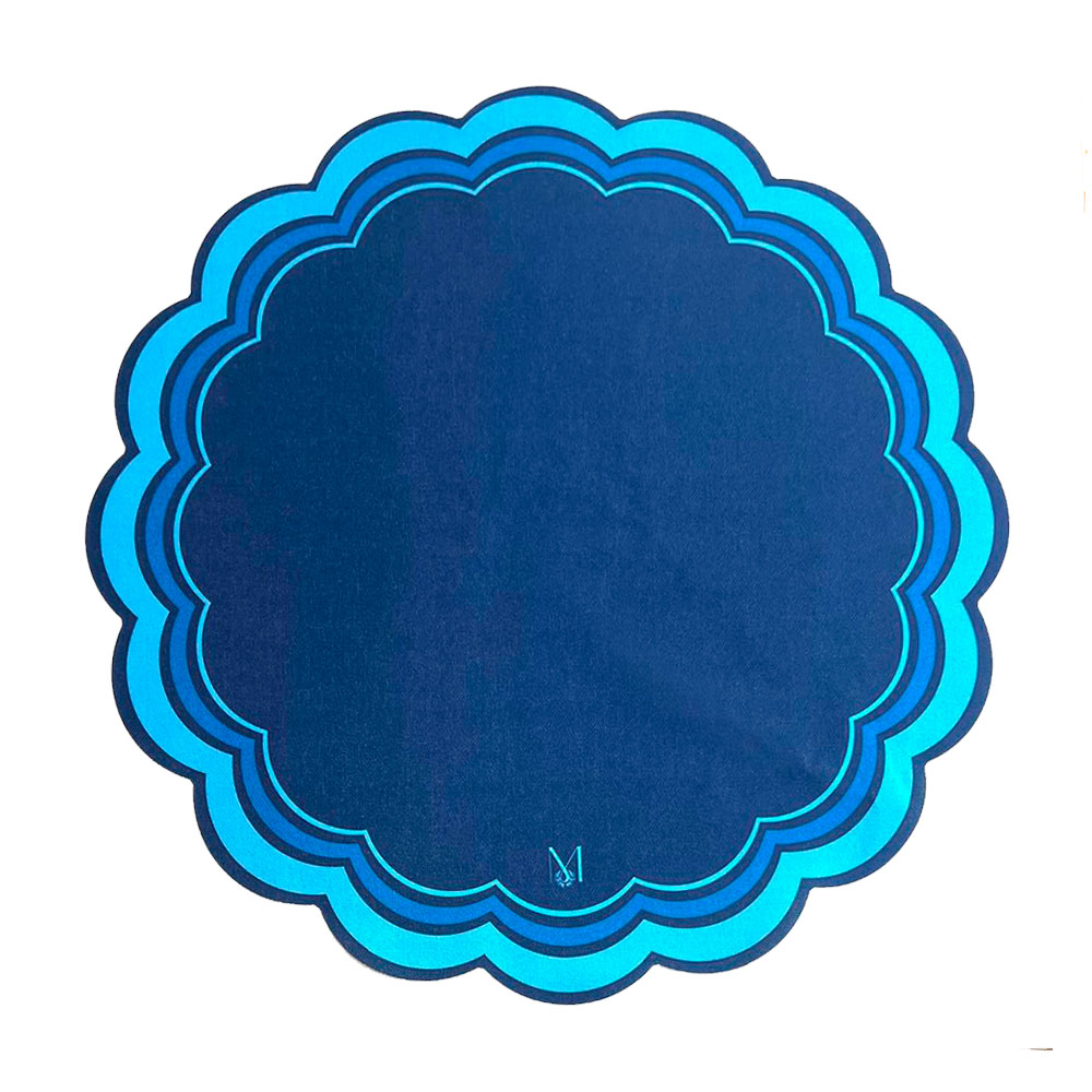 SERVILLETA DE TELA AZUL