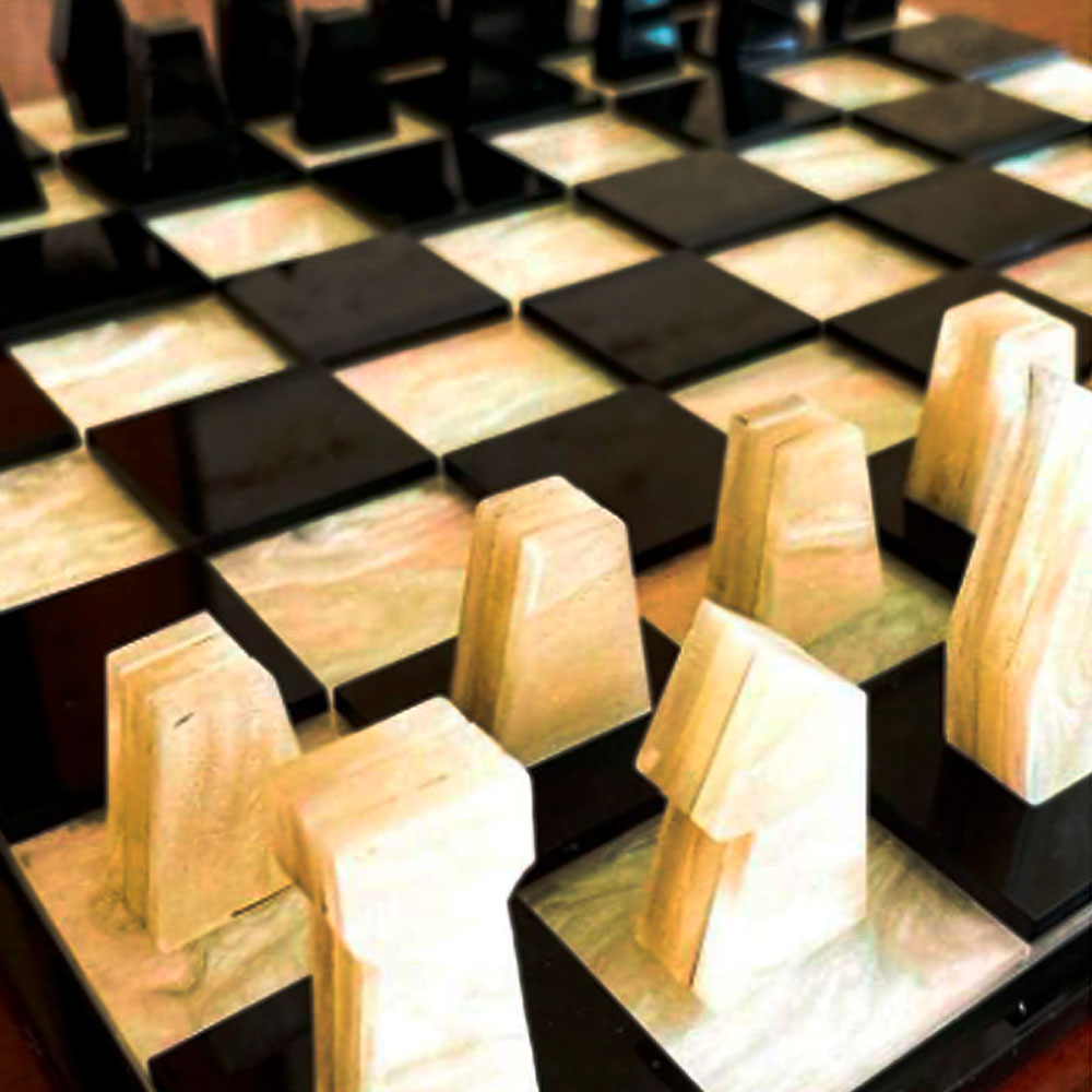 JUEGO DE AJEDREZ DE ACRILICO