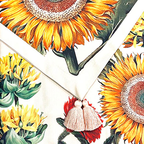 MANTEL DE TELA 6 PERSONAS BOTANICA