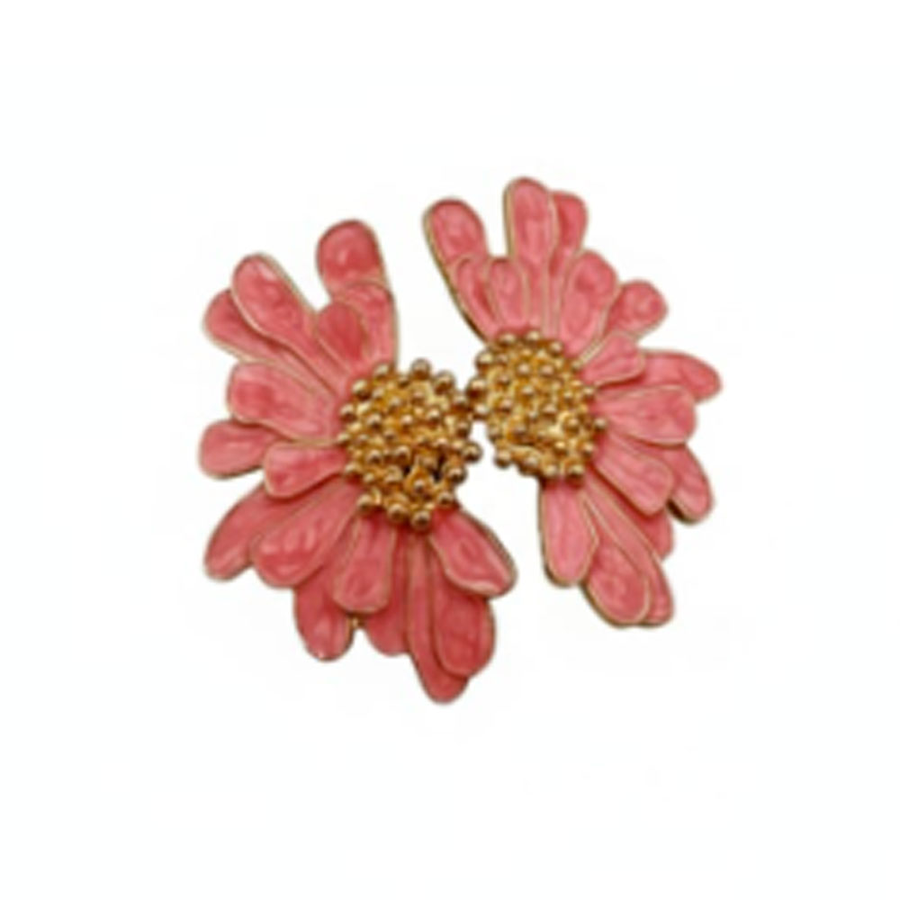 ZARCILLOS FLOR ESMALTE